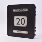 MID CENTURY WOODEN WALL HANGING PERPETUAL CALENDAR
