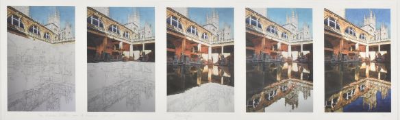 IRENE MARSH - ' THE ROMAN BATHS ' - ARTIST'S PROOF SIGNED PRINT