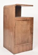 P. E. GANE OF BRISTOL - ART DECO WALNUT BEDSIDE CUPBOARD