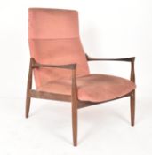 IB KOFOD LARSEN - MID CENTURY TEAK FRAMED ARMCHAIR