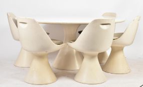 ARKANA - MID CENTURY MUSHROOM TABLE AND CHAIRS
