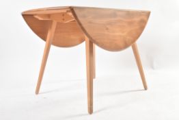 ERCOL - VINTAGE LIGHT BEECH & ELM DROP LEAF DINING TABLE