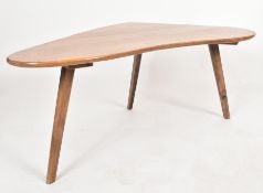 MID CENTURY 1950S WALNUT BOOMERANG LOW COFFEE TABLE
