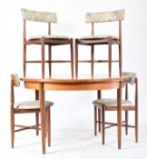 G PLAN - MID CENTURY TEAK DINING TABLE AND FOUR CHAIRS