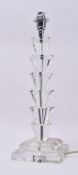 20TH CENTURY ART DECO STYLE CLEAR LUCITE DESK LAMP LIGHT
