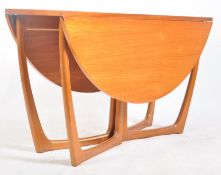 BEITHCRAFT LTD SCOTTISH RETRO 1960s TEAK DROP LEAF DINING TABLE