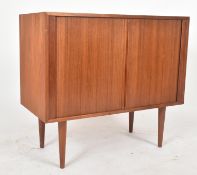 RETRO MID 20TH CENTURY DANISH TEAK VINYL RECORDS CABINET