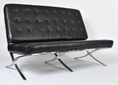 AFTER LUDWIG MIES - BARCELONA TWO SEATER SOFA