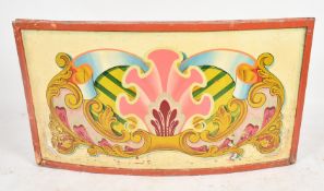 NEDDY MATTHEWS - VINTAGE FAIRGROUND PAINTED CURVED PANEL