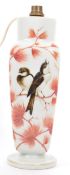MID CENTURY HAND PAINTED CERAMIC TABLE LAMP LIGHT