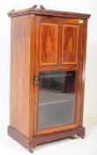 EDWARDIANN INLAID MAHOGANY PEDESTAL MUSIC PIER CABINET
