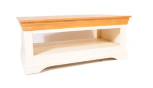 LATE 20TH CENTURY 1980S CONTEMPORARY WOOD COFFEE TABLE