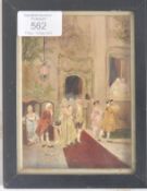 CARLOS ALONSO PERES (1842-1949 - THE WEDDING PARTY - OIL