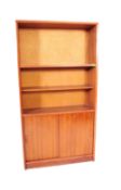 RETRO VINTAGE TEAK BOOKSHELF CABINET BY HERBERT GIBBS