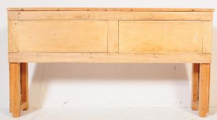RECLAIMED 19TH CENTURY HAND MADE PINE DOUBLE HEADBOARD