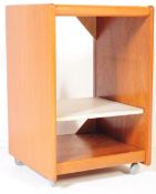 RETRO 20TH CENTURY TEAK PEDESTAL UNIT