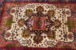 20TH CENTURY PERSIAN IRANIAN ARBEDIL WOOL ON COTTON RUG