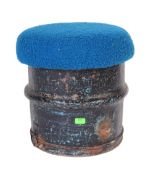 RETRO VINTAGE UPCYCLED OIL CAN SEATING STOOL