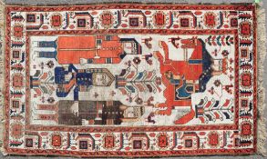 19TH CENTURY NORTH PERISAN BALUSH RUG -