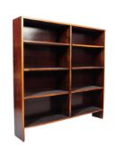 RETRO MID CENTURY PINE OPEN WINDOW LIBRARY BOOKCASE