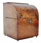 VICTORIAN MAHOGANY FLAME DOME FRONT DOCUMENT BOX