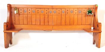 19TH CENTURY VICTORIAN CHURCH PEW CONVERTED TO HEADBOARD