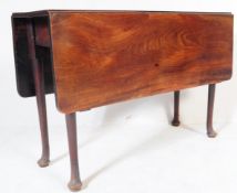 GEORGE III 19TH CENTURY CUBAN MAHOGANY PAD FOOT TABLE