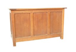 EARLY 20TH CENTURY OAK COFFER CHEST - BLANKET BOX