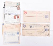QUANTITY OF 19TH CENTURY VICTORIAN POSTAL COVER STAMPS