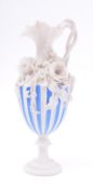 EARLY 20TH CENTURY PARIAN WARE EWER WITH FLORAL DISPLAY