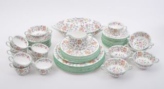 VINTAGE MINTON CHINA HADDON HALL TEA / DINNER SERVICE