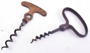 LUND PATENT - TWO 19TH CENTURY HANDHELD CORKSCREWS