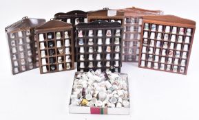 LARGE COLLECTION OF COMMEMORATIVE PORCELAIN THIMBLES