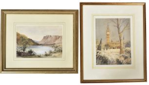 GRENVILLE COTTINGHAM - PARLIAMENT SQUARE IN WINTER - PASTEL