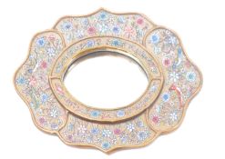 CONTINENTAL MIRROR WITH HAND PAINTED NATURAL DECOR