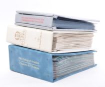 THREE LATE 20TH CENTURY COMMEMORATIVE COVER ALBUMS