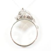 SILVER PENDANT PUZZLER NECKLACE IN THE FORM OF A HORSE