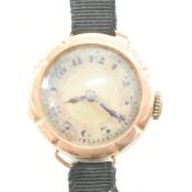 ANTIQUE HALLMARKED 9CT GOLD WRISTWATCH