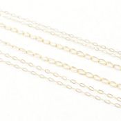 THREE 9CT GOLD CHAIN NECKLACES