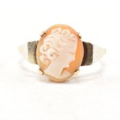 VINTAGE 9CT GOLD & CARVED CAMEO RING