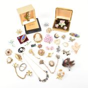 COLLECTION OF VINTAGE & MODERN BROOCH PINS