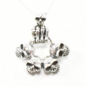 925 SILVER SKULL PENDANT NECKLACE