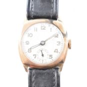 VINTAGE HALLMARKED 9CT GOLD WRISTWATCH