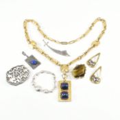 COLLECTION OF VINTAGE JEWELLERY - BRUTALIST & NAVAJO