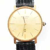 VINTAGE 18CT GOLD CASED MAPPIN & WEBB WRISTWATCH