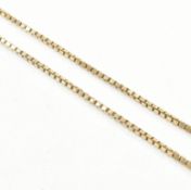 HALLMARKED 9CT GOLD BOX CHAIN NECKLACE