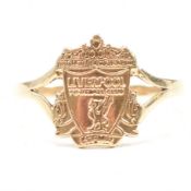 HALLMARKED 9CT GOLD LIVERPOOL FOOTBALL CLUB RING