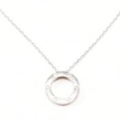 SILVER DESIGNER STYLE PENDANT NECKLACE