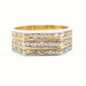 9CT GOLD & DIAMOND SIGNET RING