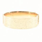 VINTAGE 9CT GOLD BRONZE CORE BANGLE BRACELET